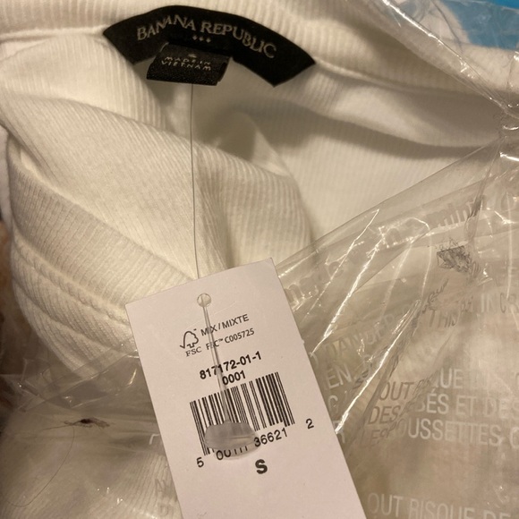 NWT Banana Republic Ribbed Henley Top - Picture 12 of 14